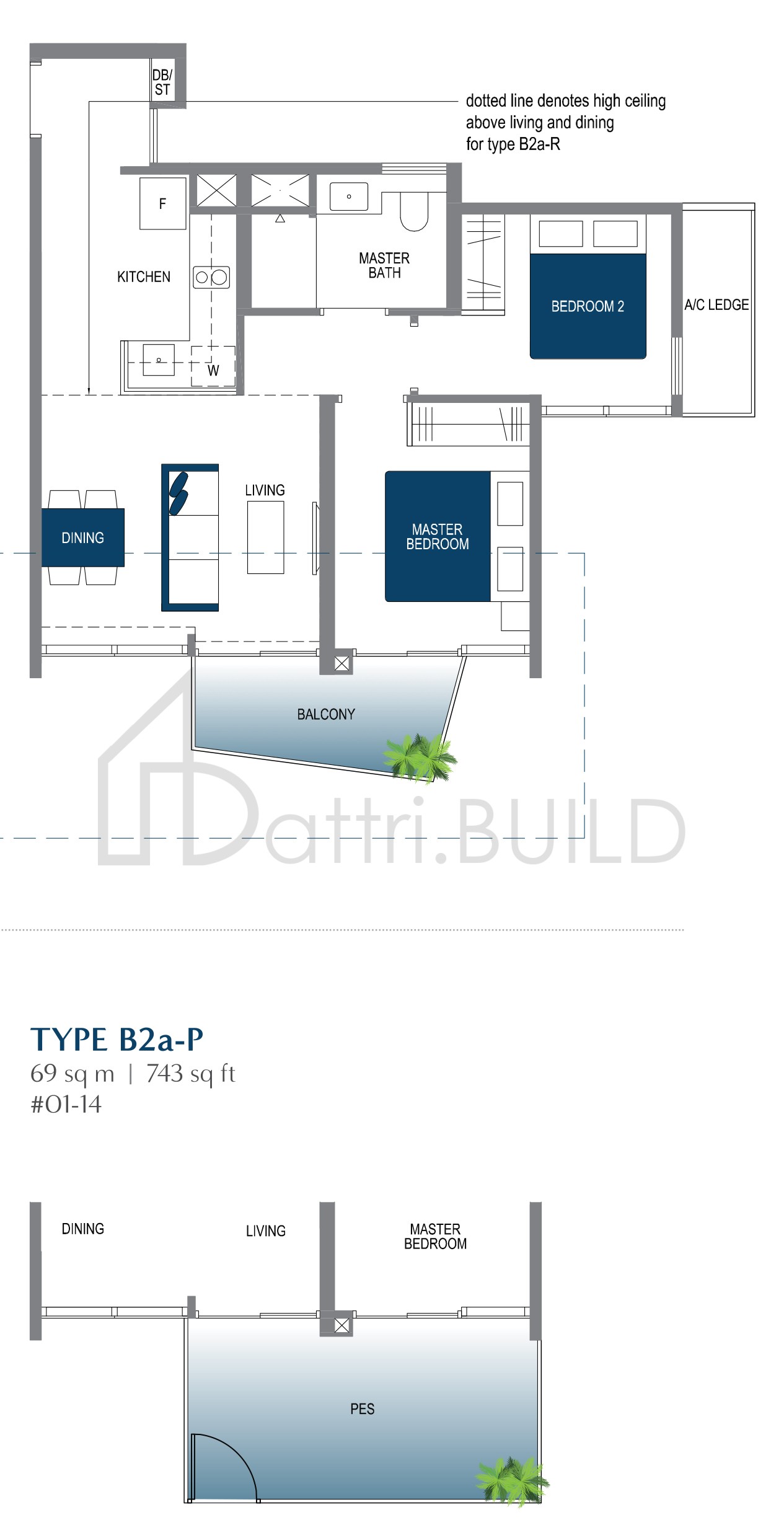 LAKE GRANDE B2a-P floorplan (watermarked)