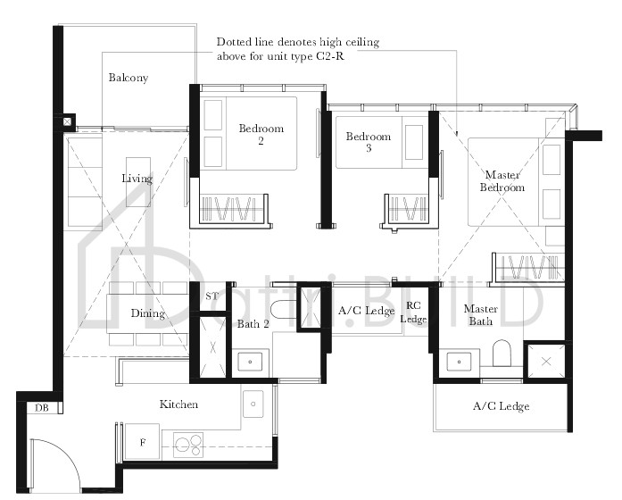 THE GARDEN RESIDENCES C2 floorplan (watermarked)