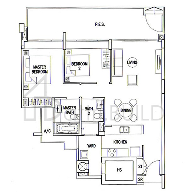 THE CALROSE A4P floorplan (watermarked)