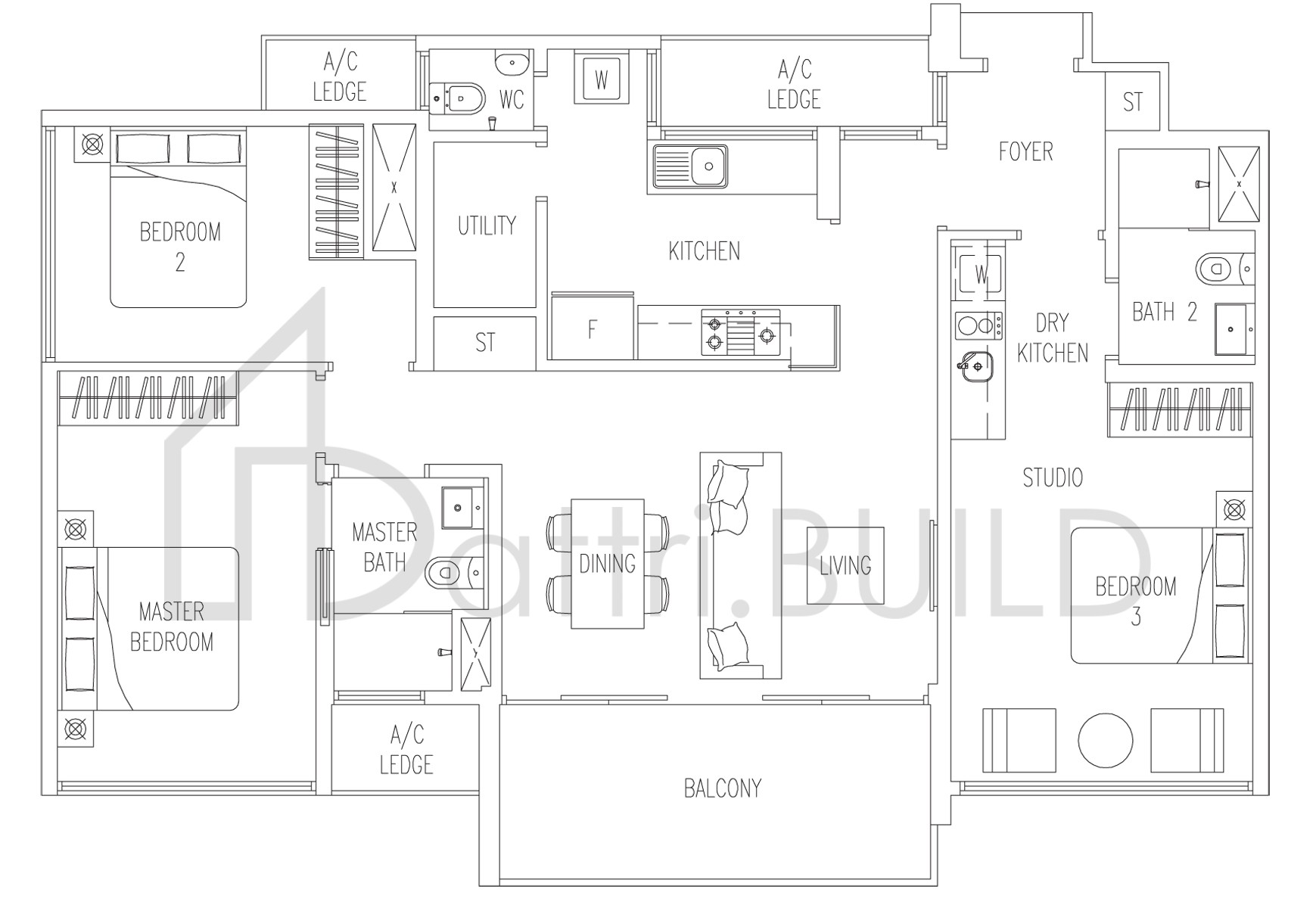 TWIN FOUNTAINS B-TR floorplan (watermarked)