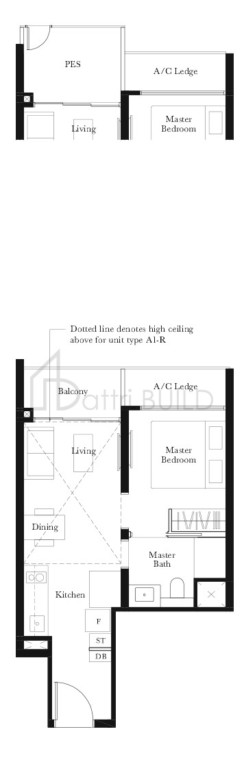 THE GARDEN RESIDENCES A1-P floorplan (watermarked)