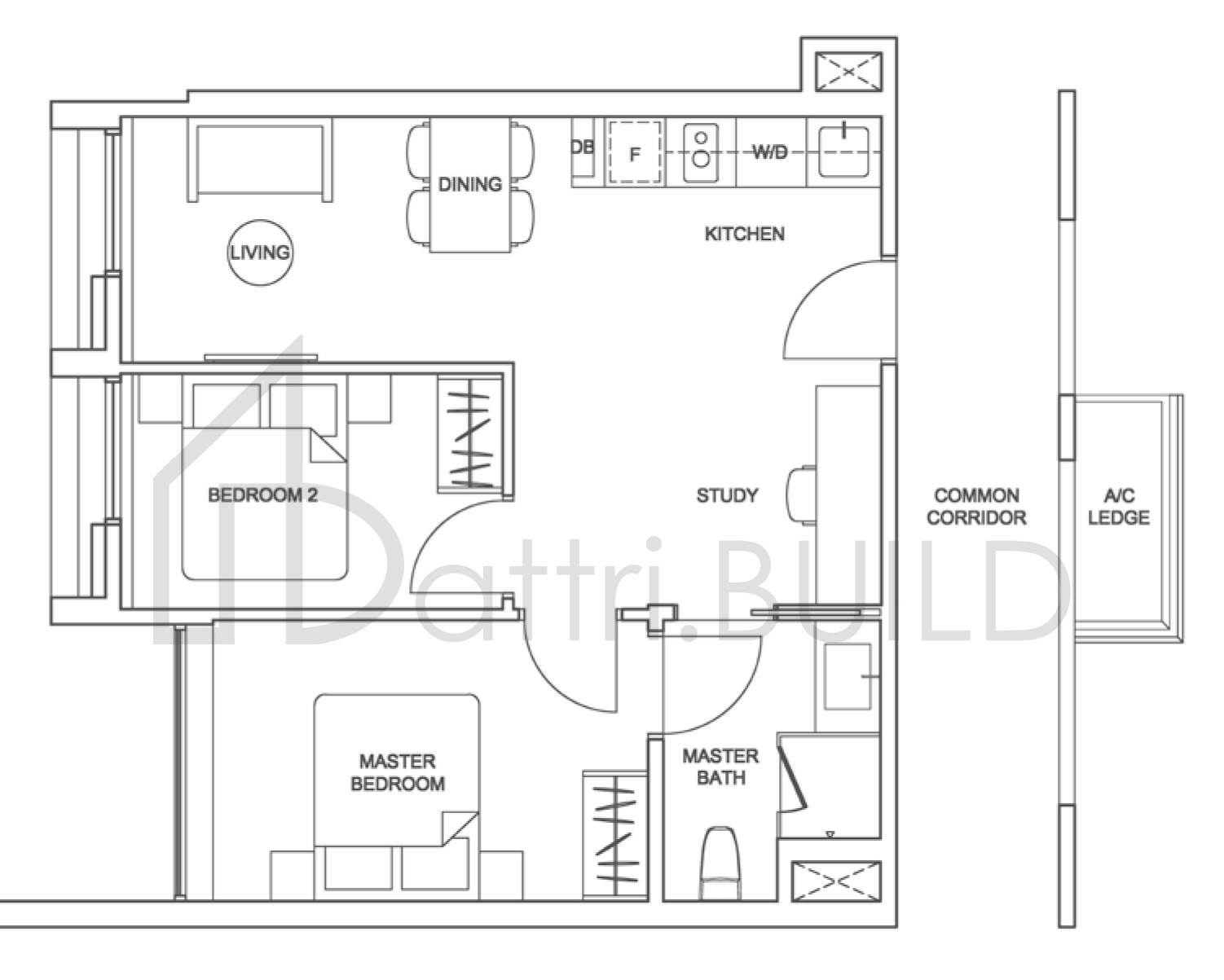 SIXTEEN35 RESIDENCES BS1 floorplan (watermarked)