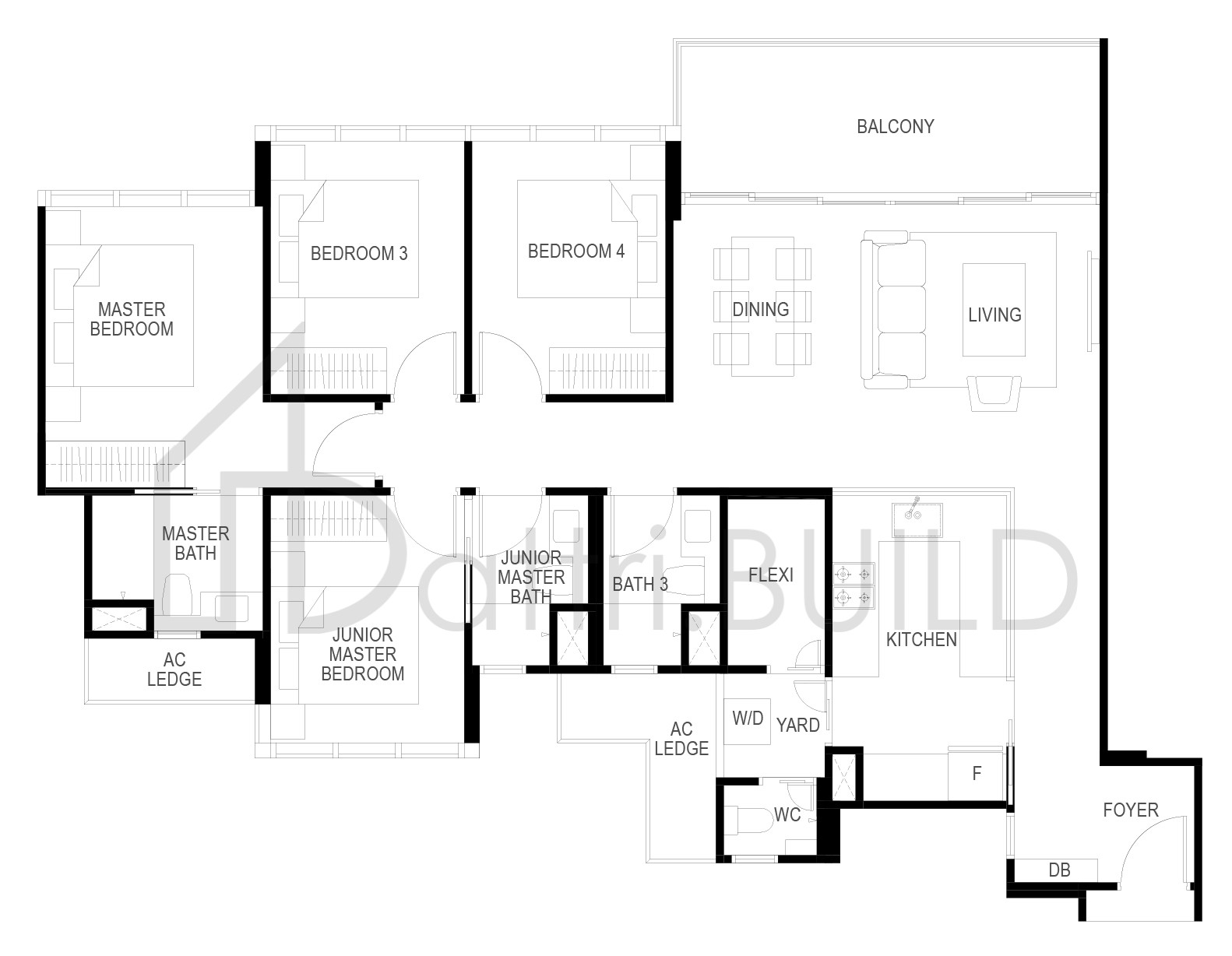 THE GAZANIA D2 floorplan (watermarked)