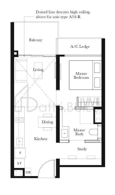 THE GARDEN RESIDENCES A3S floorplan (watermarked)