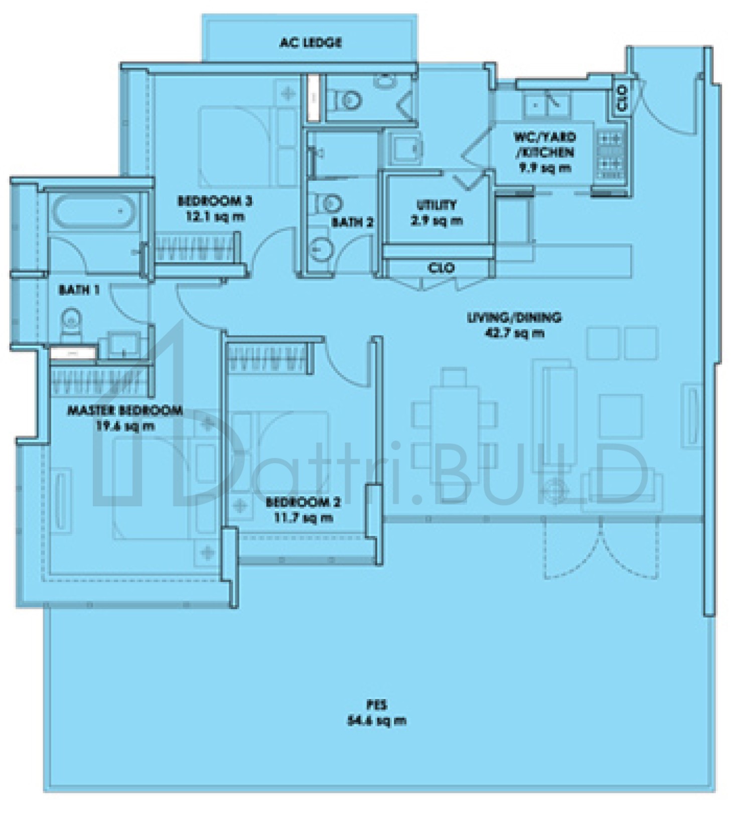 CITY SQUARE RESIDENCES C3-p floorplan (watermarked)