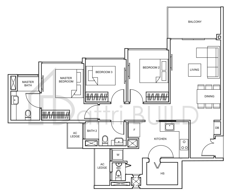 THE GLADES C4 floorplan (watermarked)