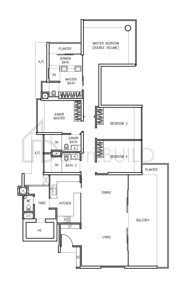 THE TRIZON D4b floorplan (watermarked)