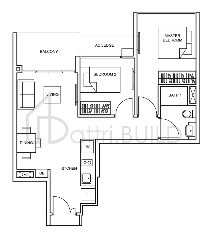 THE GLADES Bc3 floorplan (watermarked)