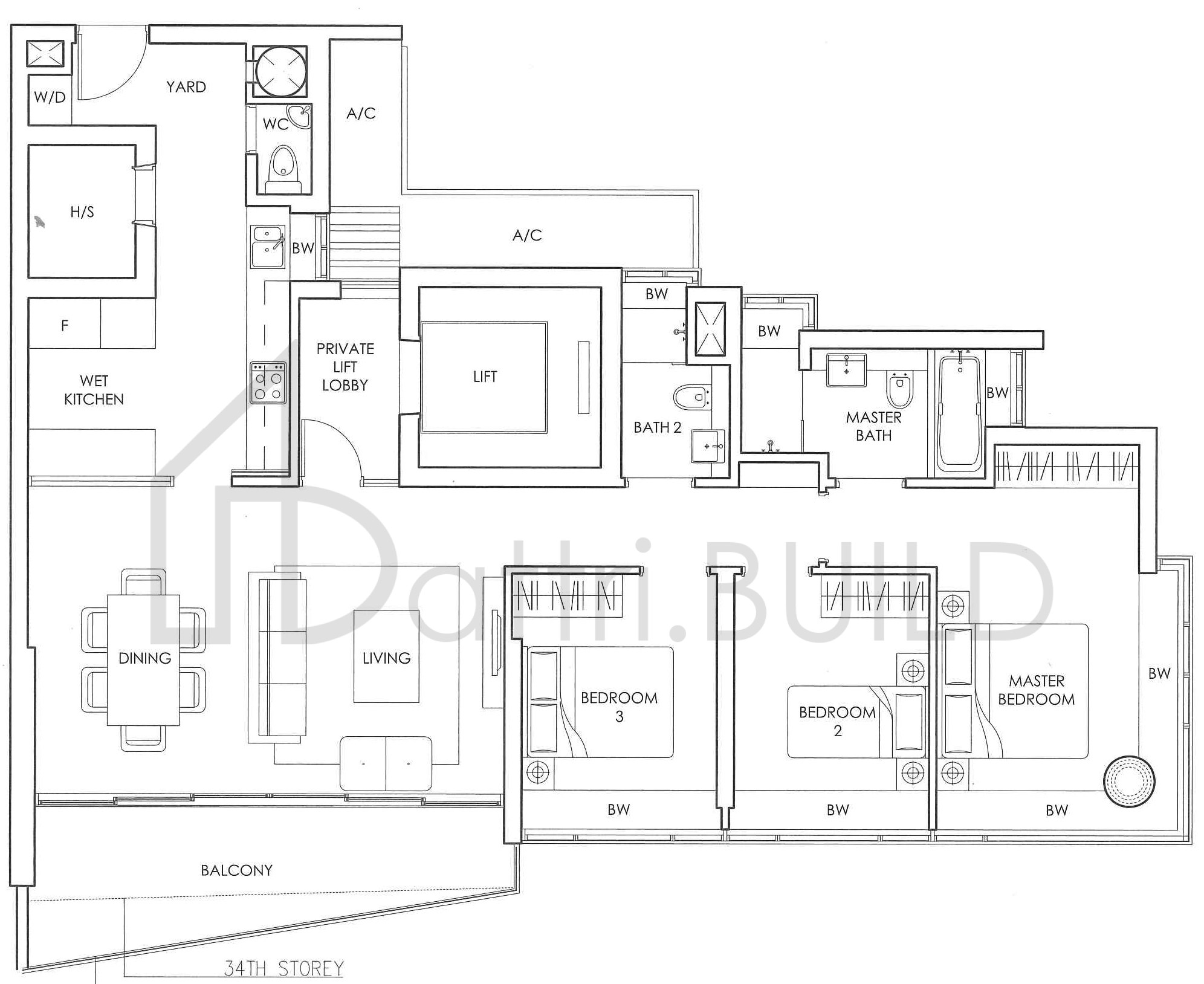 SOLEIL @ SINARAN D (135sqm) floorplan (watermarked)
