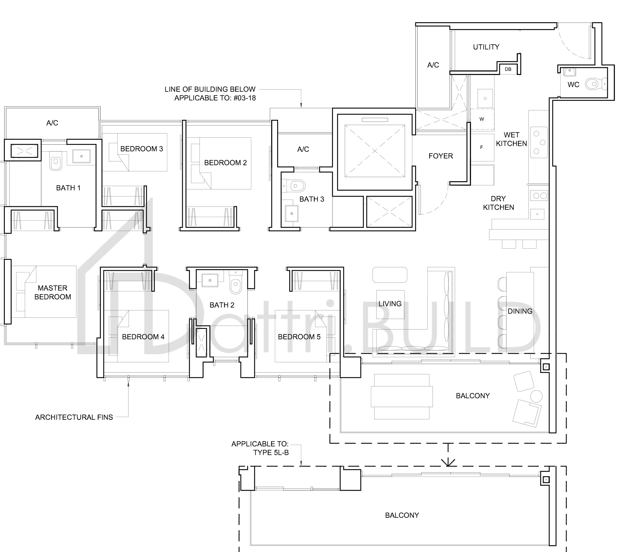 HIGH PARK RESIDENCES 5L-B floorplan (watermarked)