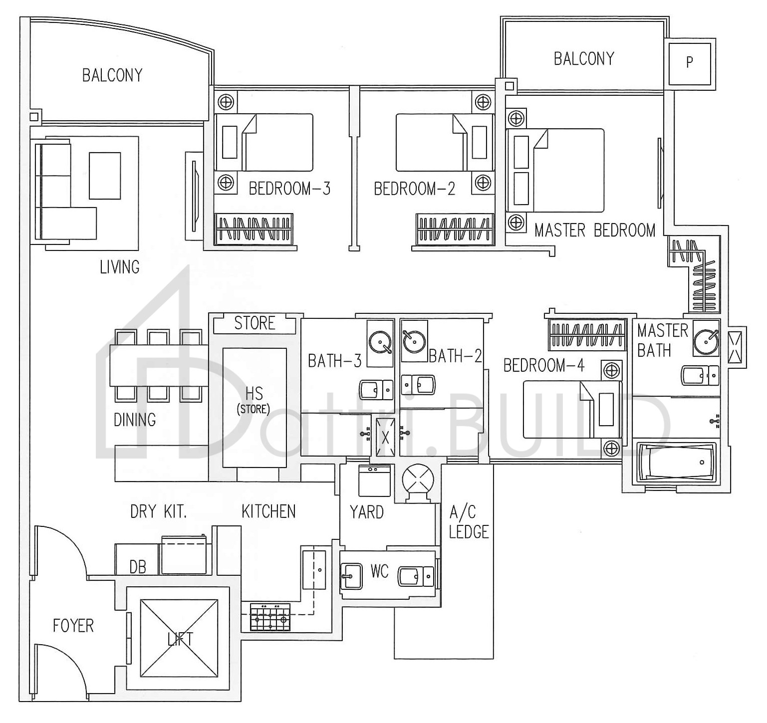 CANBERRA RESIDENCES D(b1) floorplan (watermarked)
