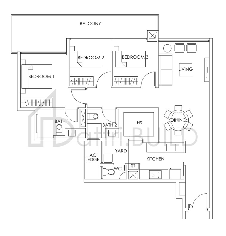 BEDOK RESIDENCES C2a floorplan (watermarked)