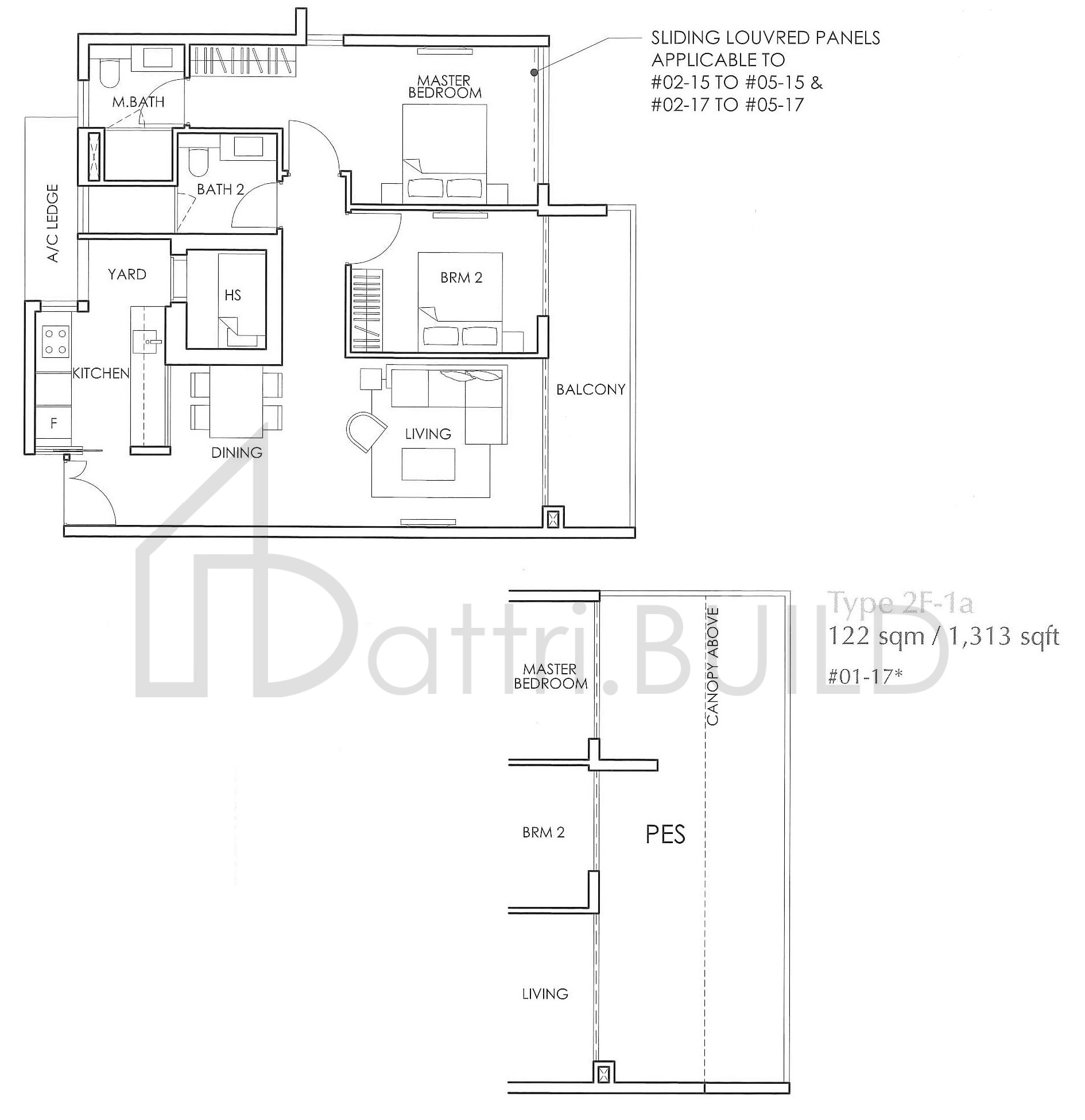 THE GLYNDEBOURNE 2F-1a floorplan (watermarked)