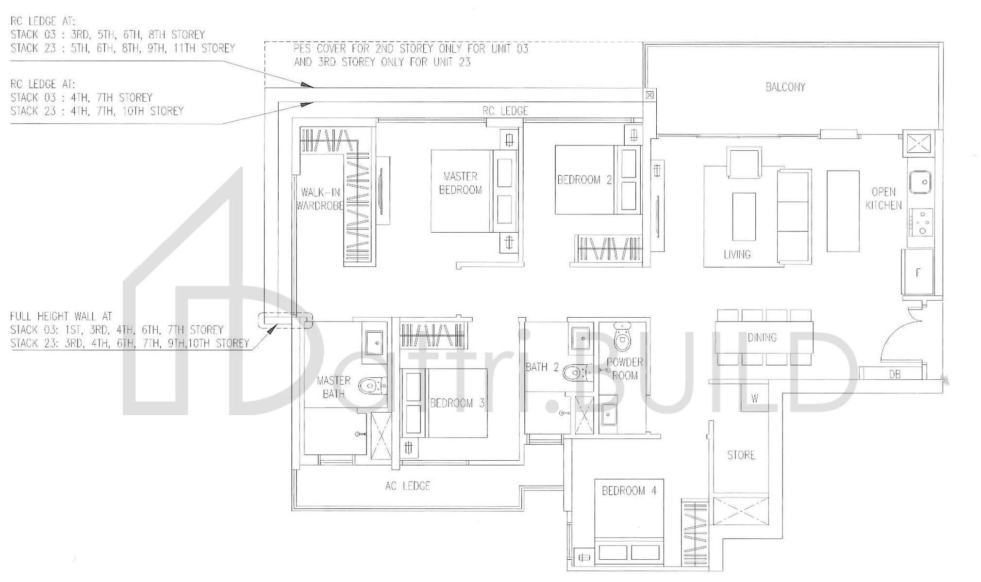 THE VISIONAIRE D2 floorplan (watermarked)
