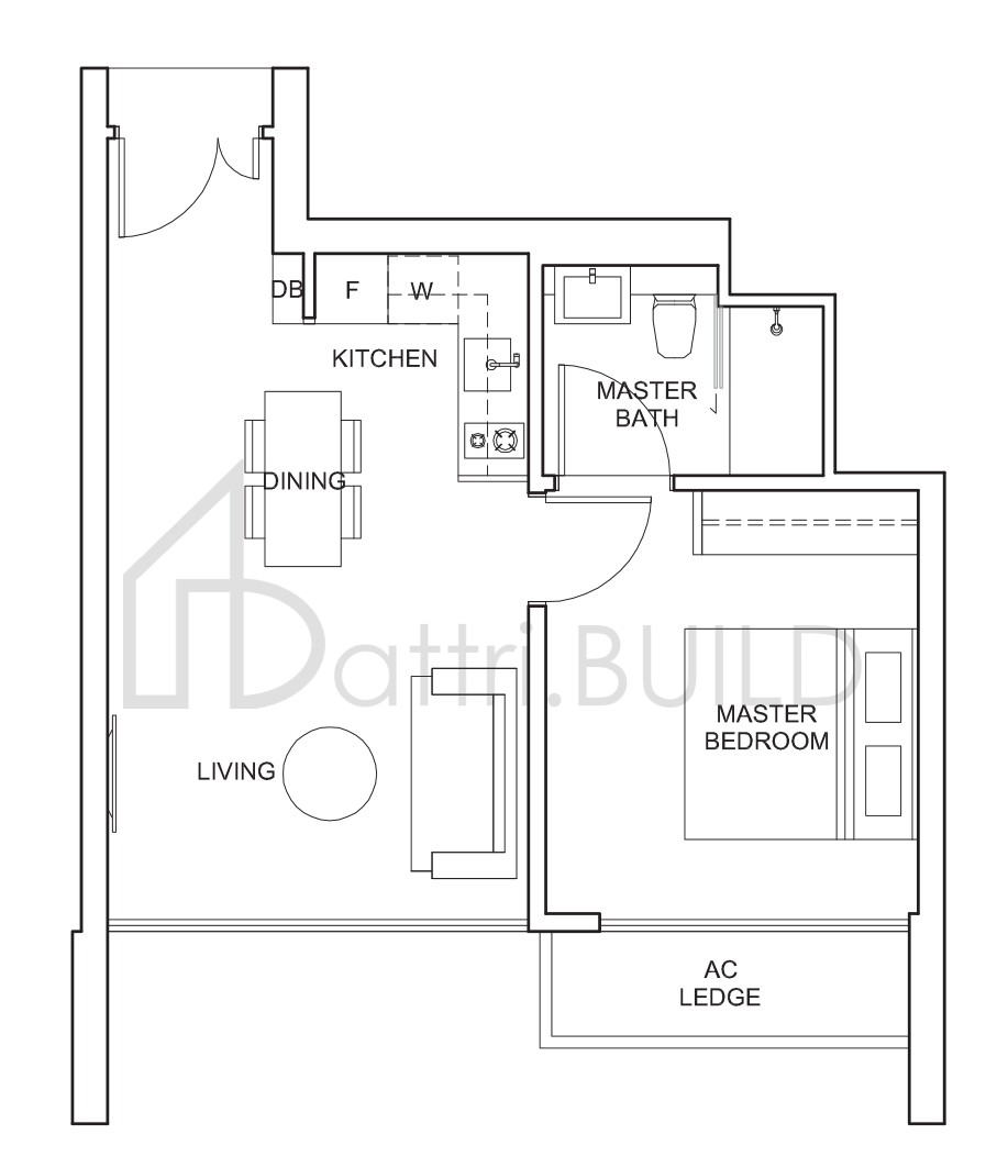 THE VENUE RESIDENCES A1 floorplan (watermarked)