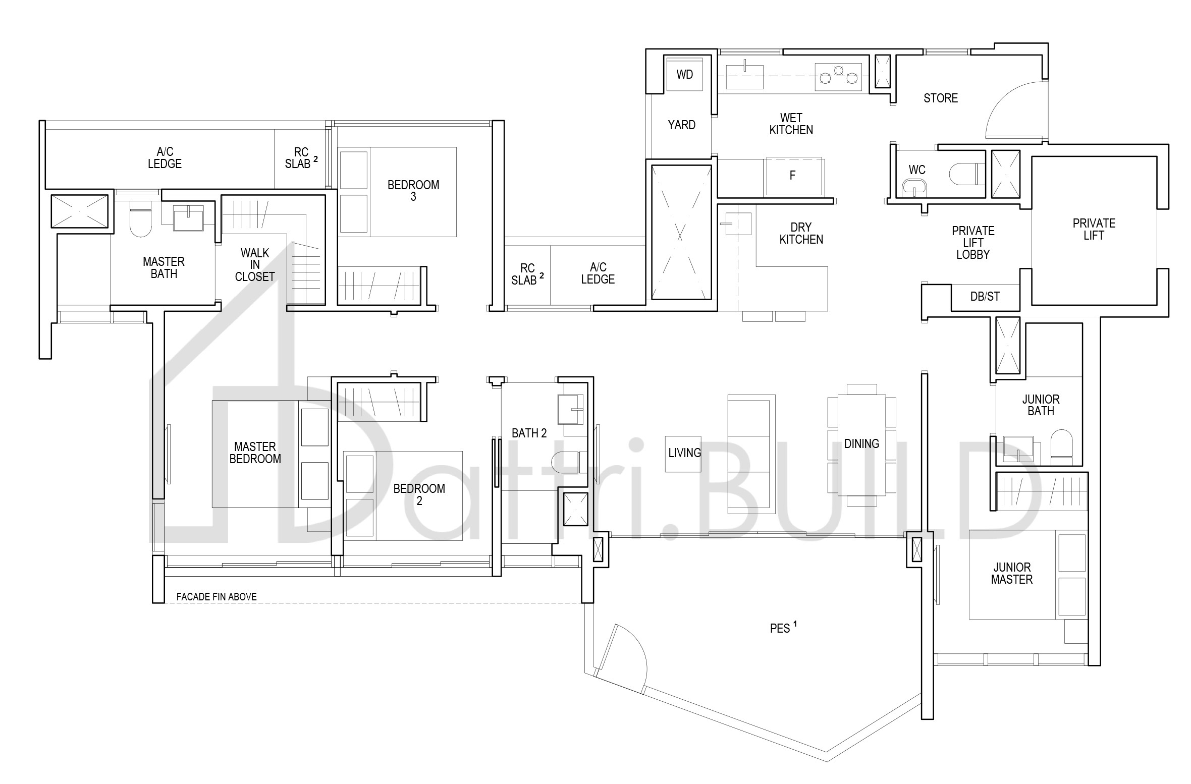 RIVERFRONT RESIDENCES DP2-P floorplan (watermarked)