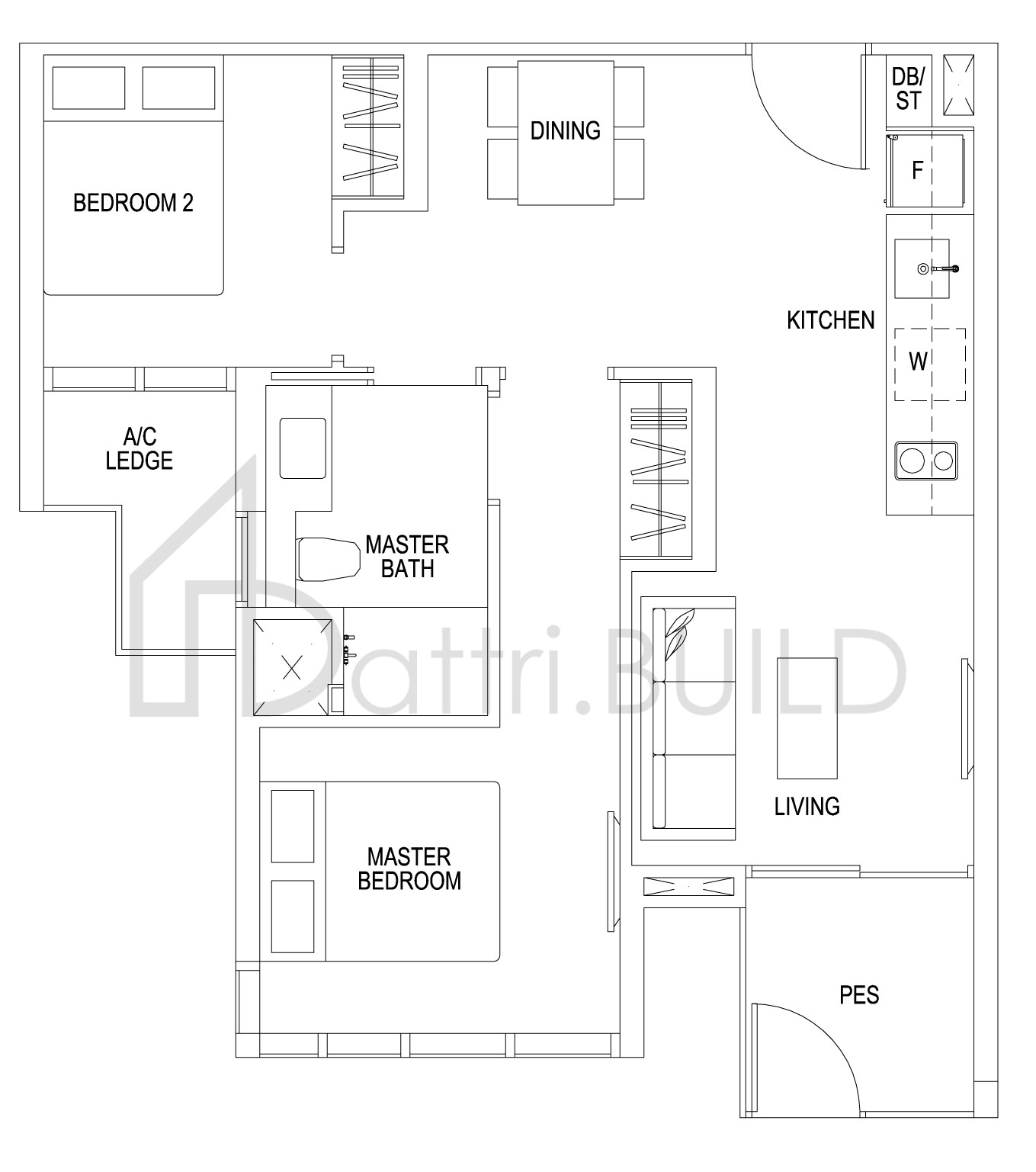 SIMS URBAN OASIS B2-P floorplan (watermarked)