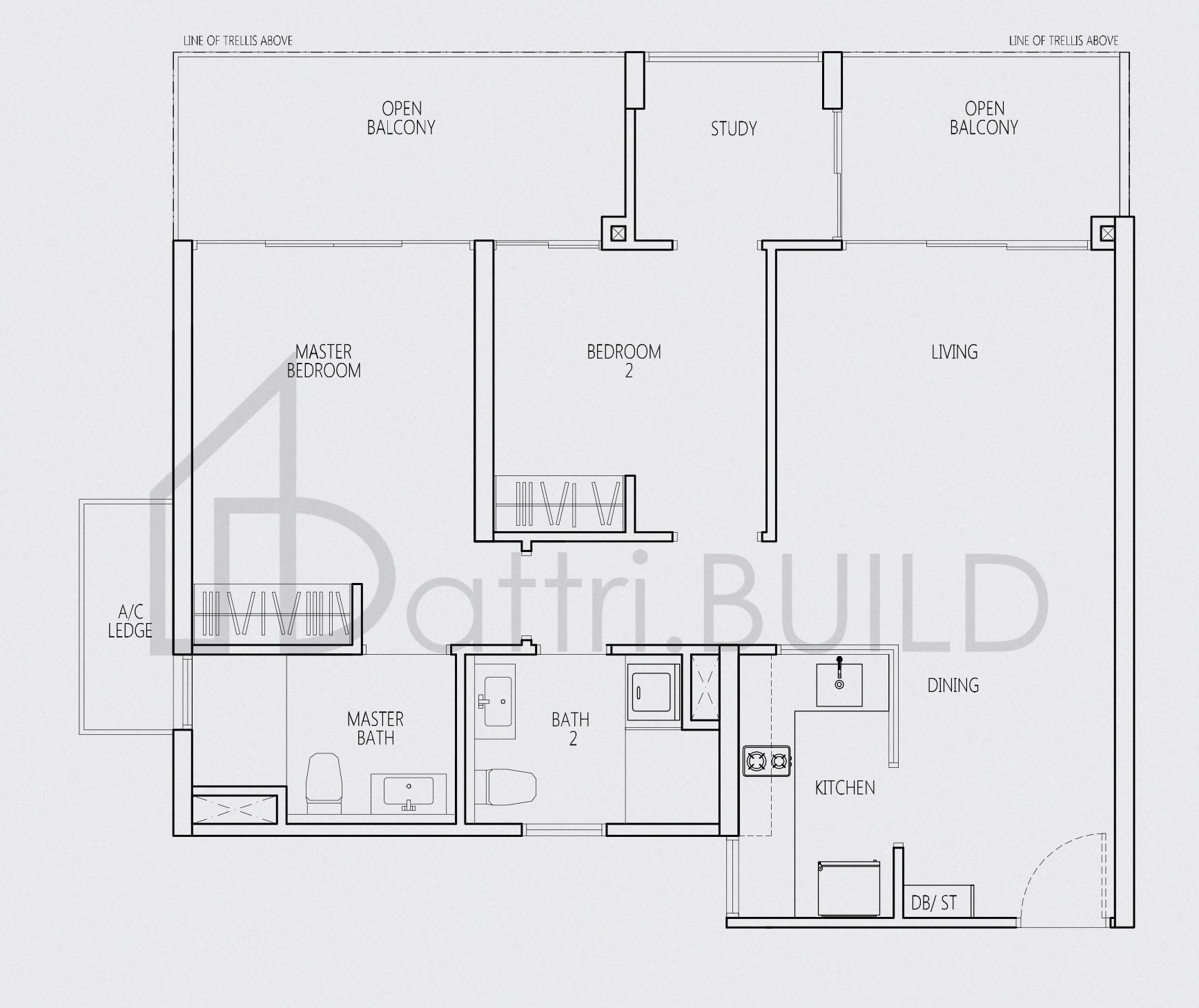 Q BAY RESIDENCES BST floorplan (watermarked)
