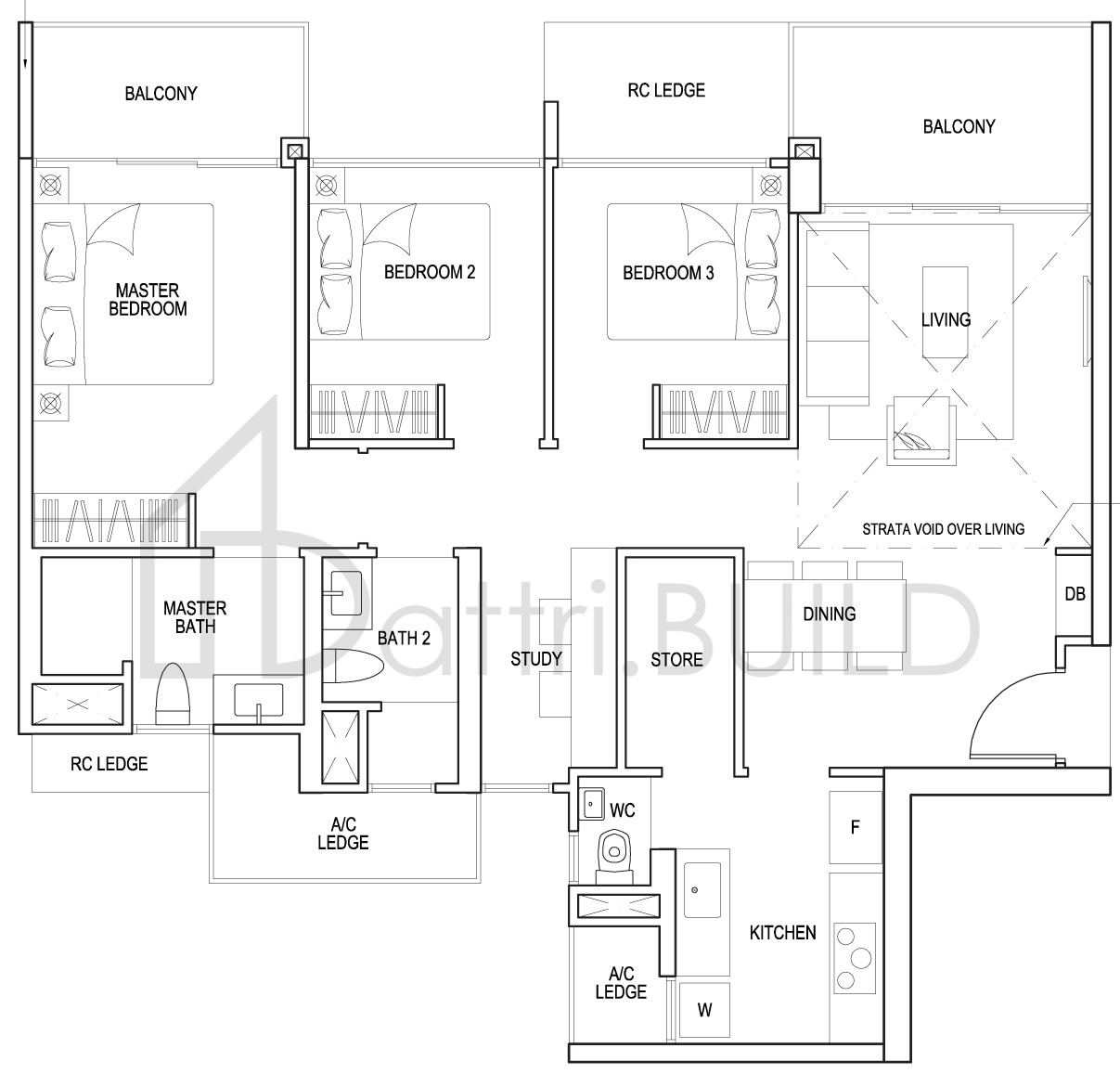 INZ RESIDENCE CS3bL floorplan (watermarked)