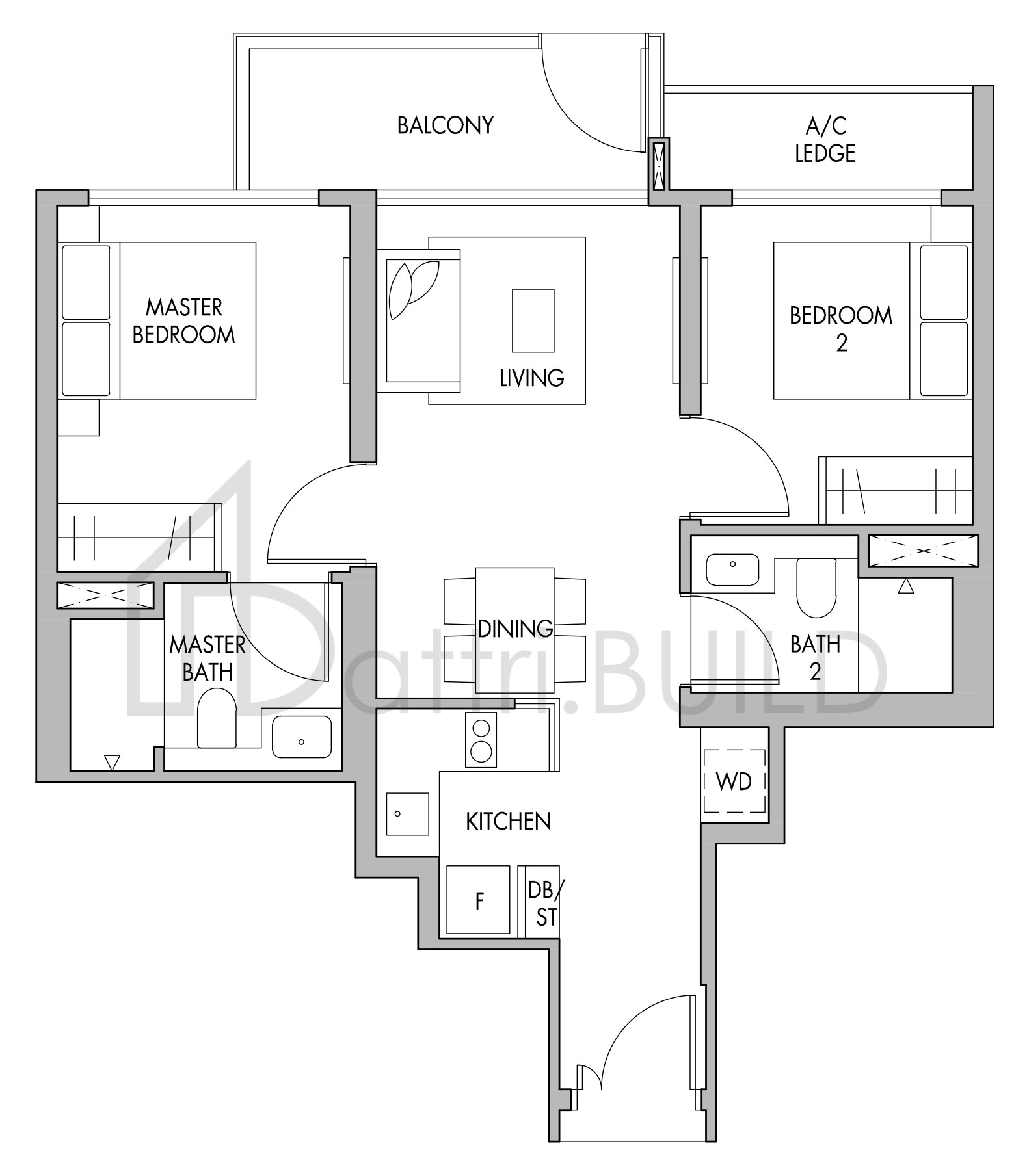THE TRE VER B6P floorplan (watermarked)