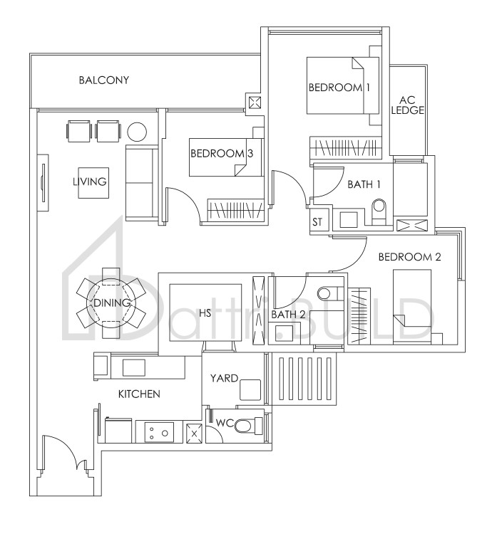 BEDOK RESIDENCES C1c floorplan (watermarked)