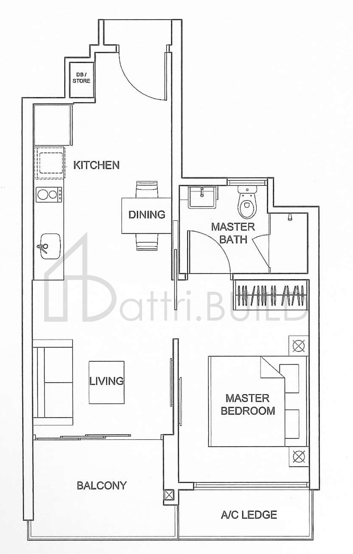 SEA ESTA A floorplan (watermarked)