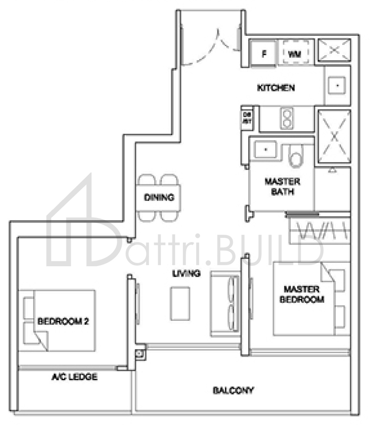 STIRLING RESIDENCES 2BR-C3 floorplan (watermarked)