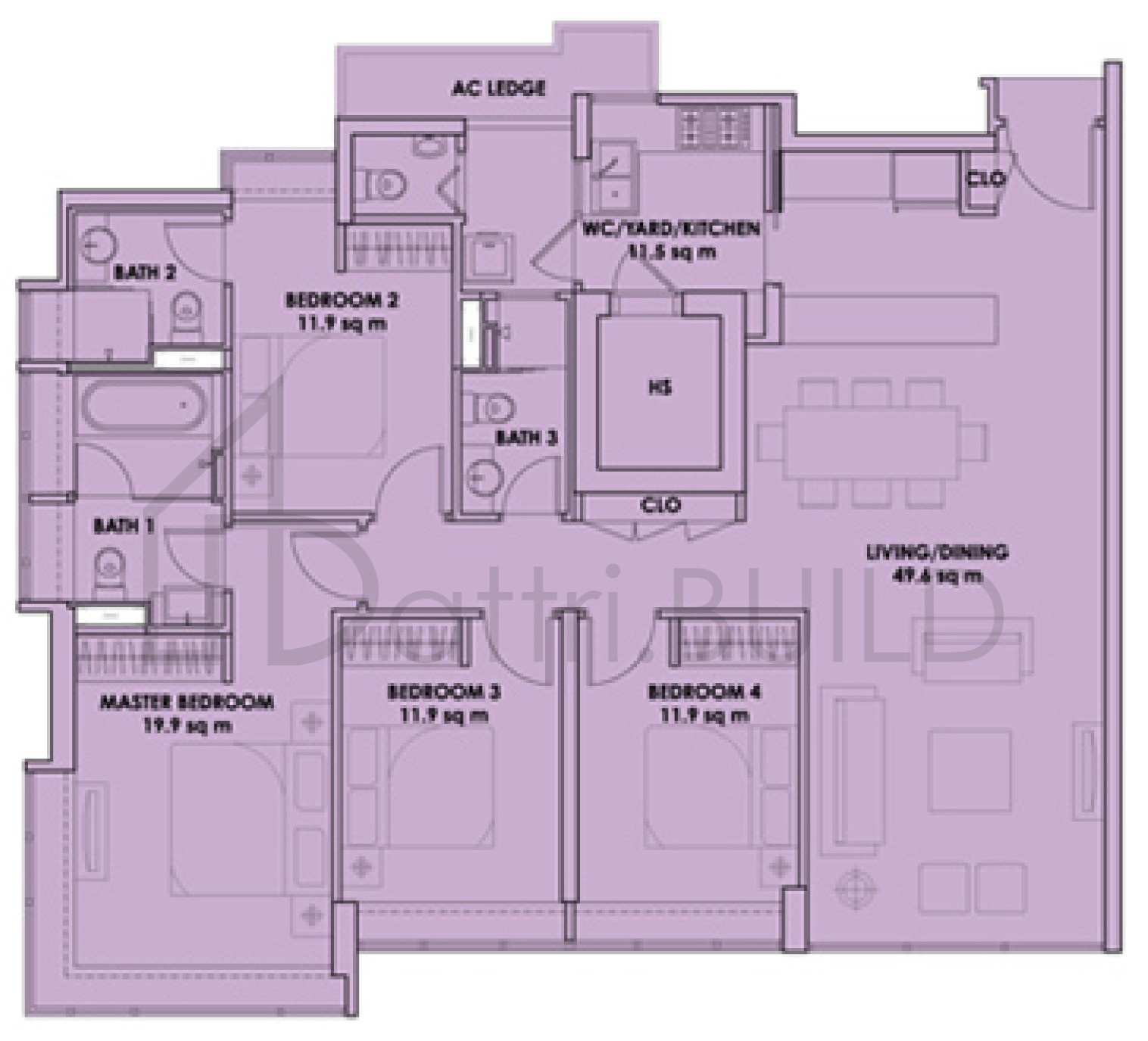 CITY SQUARE RESIDENCES D1a floorplan (watermarked)