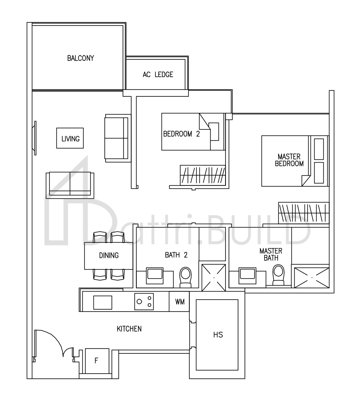 AUSTVILLE RESIDENCES A1 floorplan (watermarked)