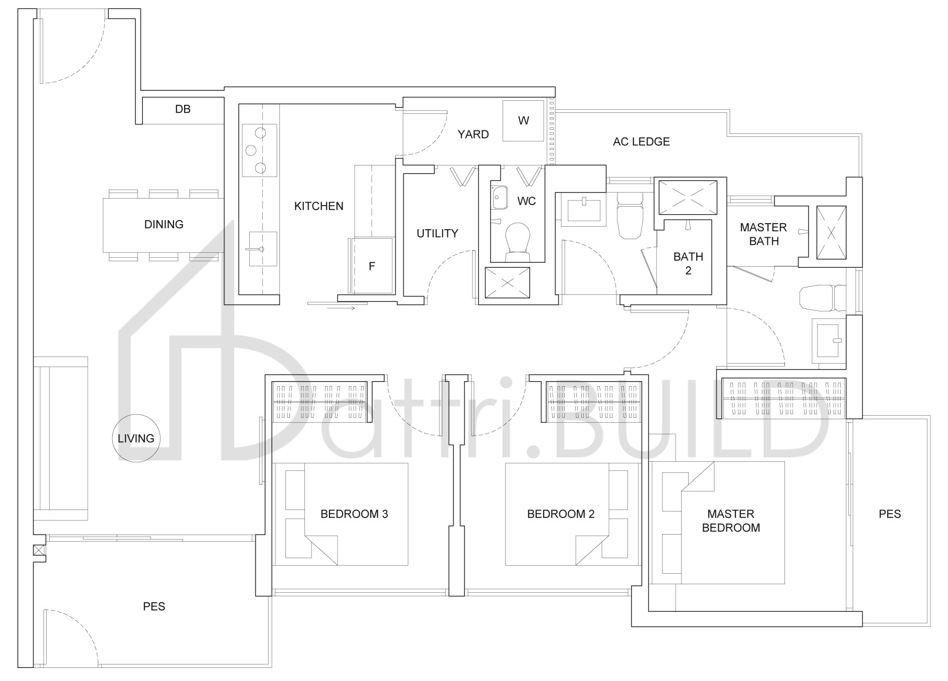 THE CRITERION B6P floorplan (watermarked)