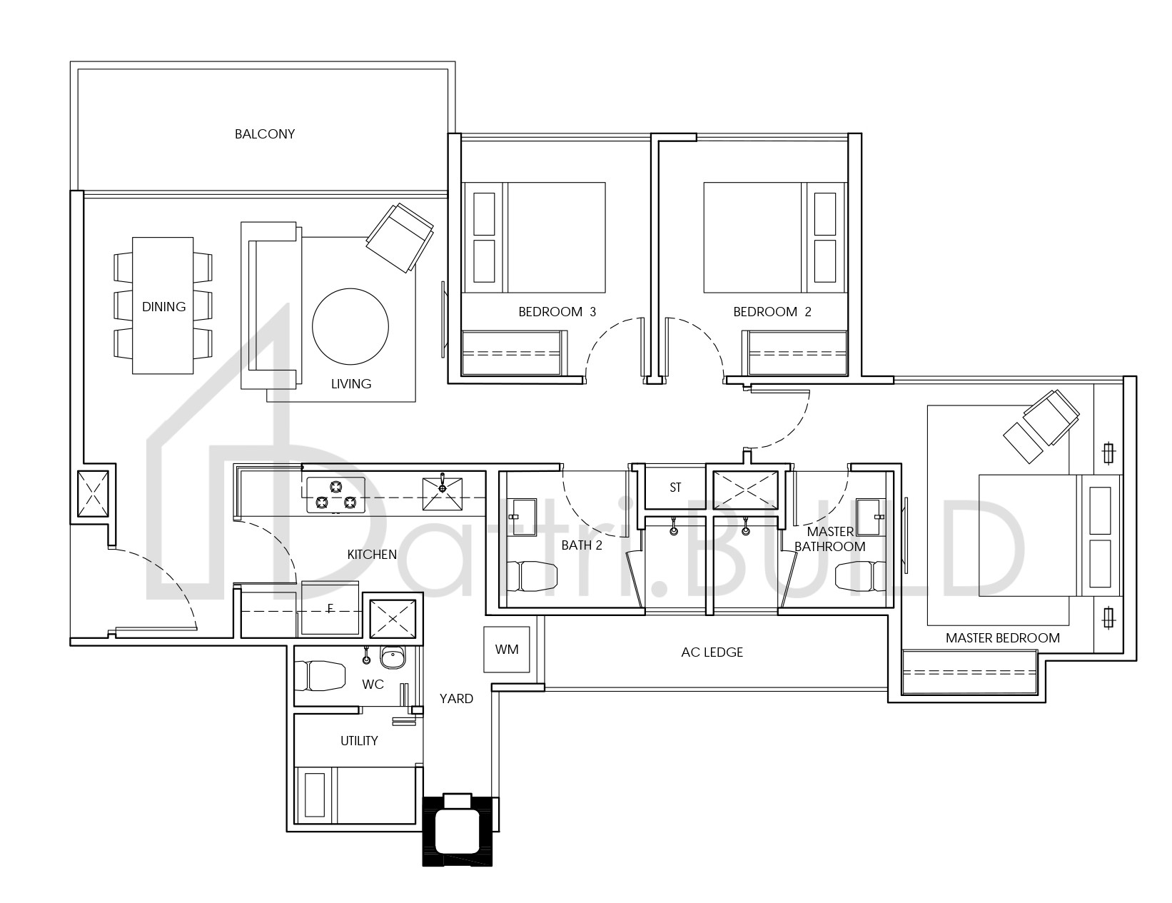 WATERWOODS B2 floorplan (watermarked)