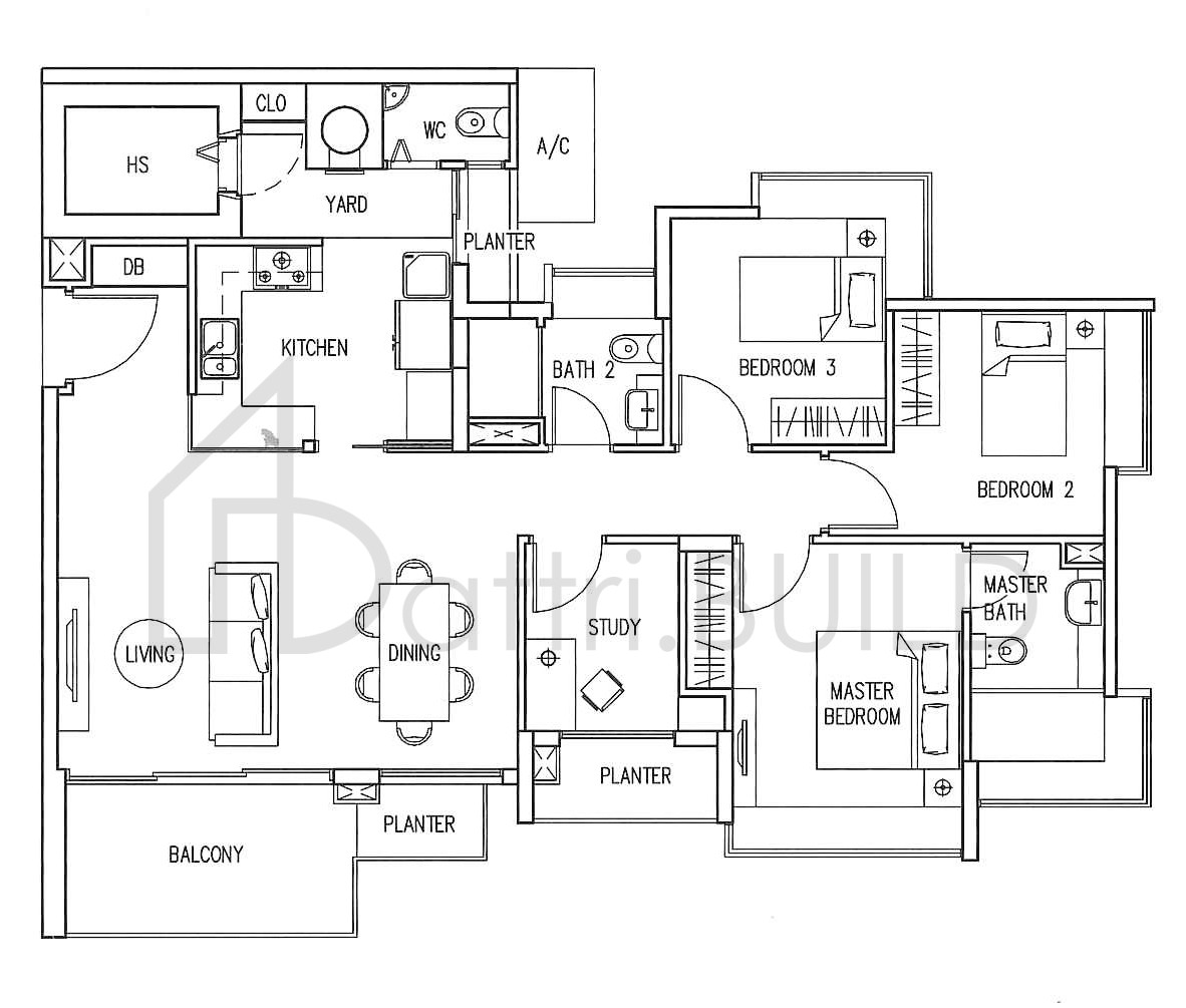 THE INFINITI C3 floorplan (watermarked)