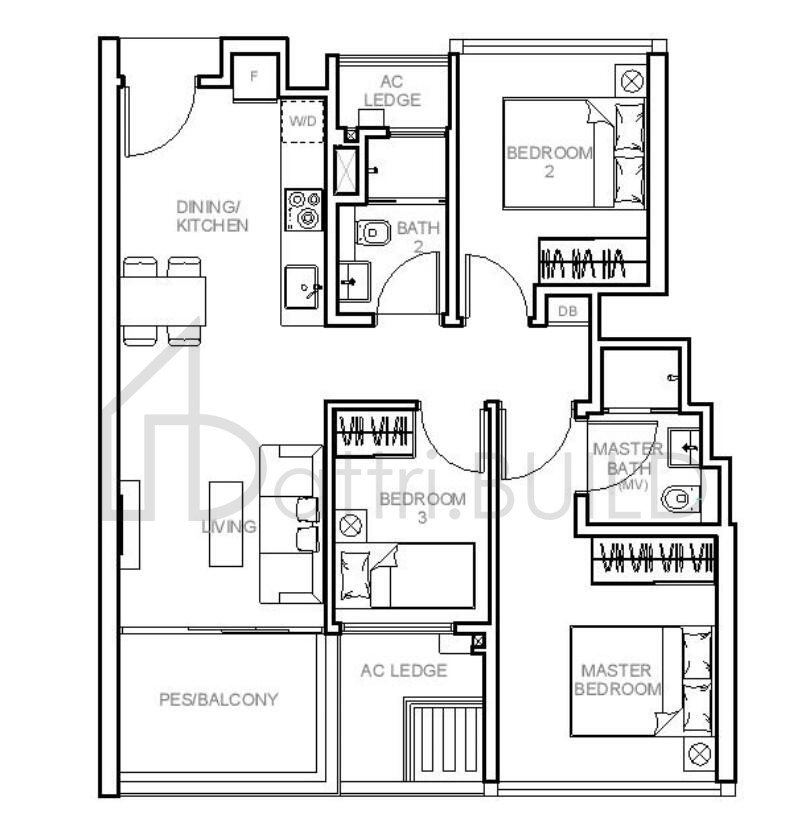 SOPHIA HILLS C1 floorplan (watermarked)
