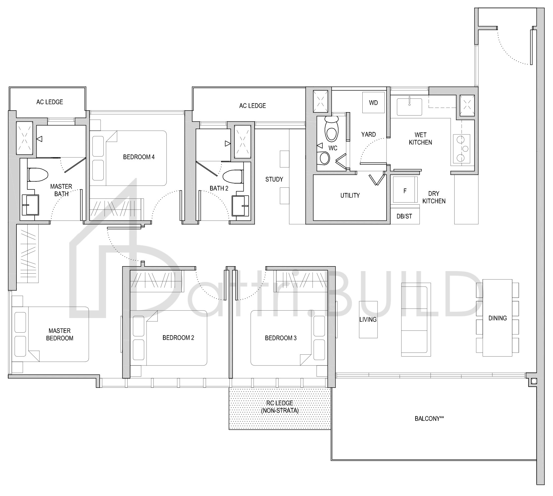AFFINITY AT SERANGOON DS1(a) floorplan (watermarked)