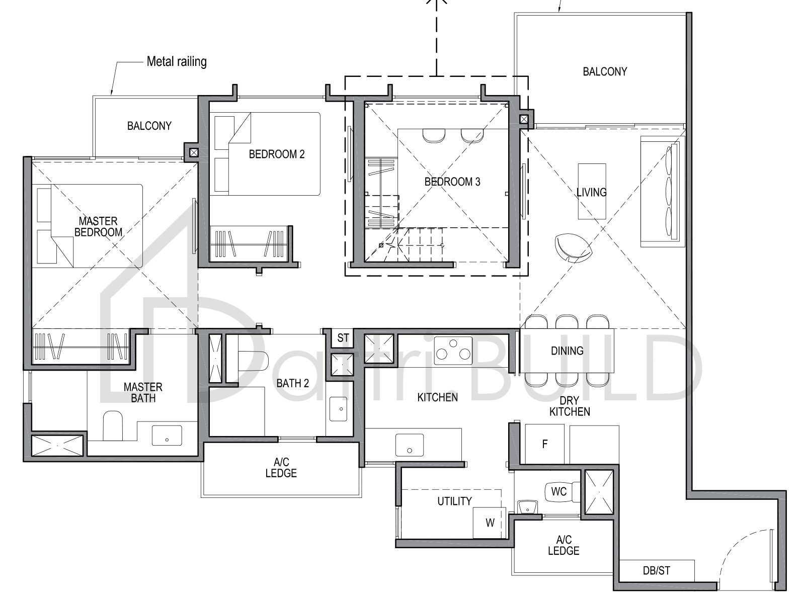 PARK COLONIAL 3D1a-PH floorplan (watermarked)