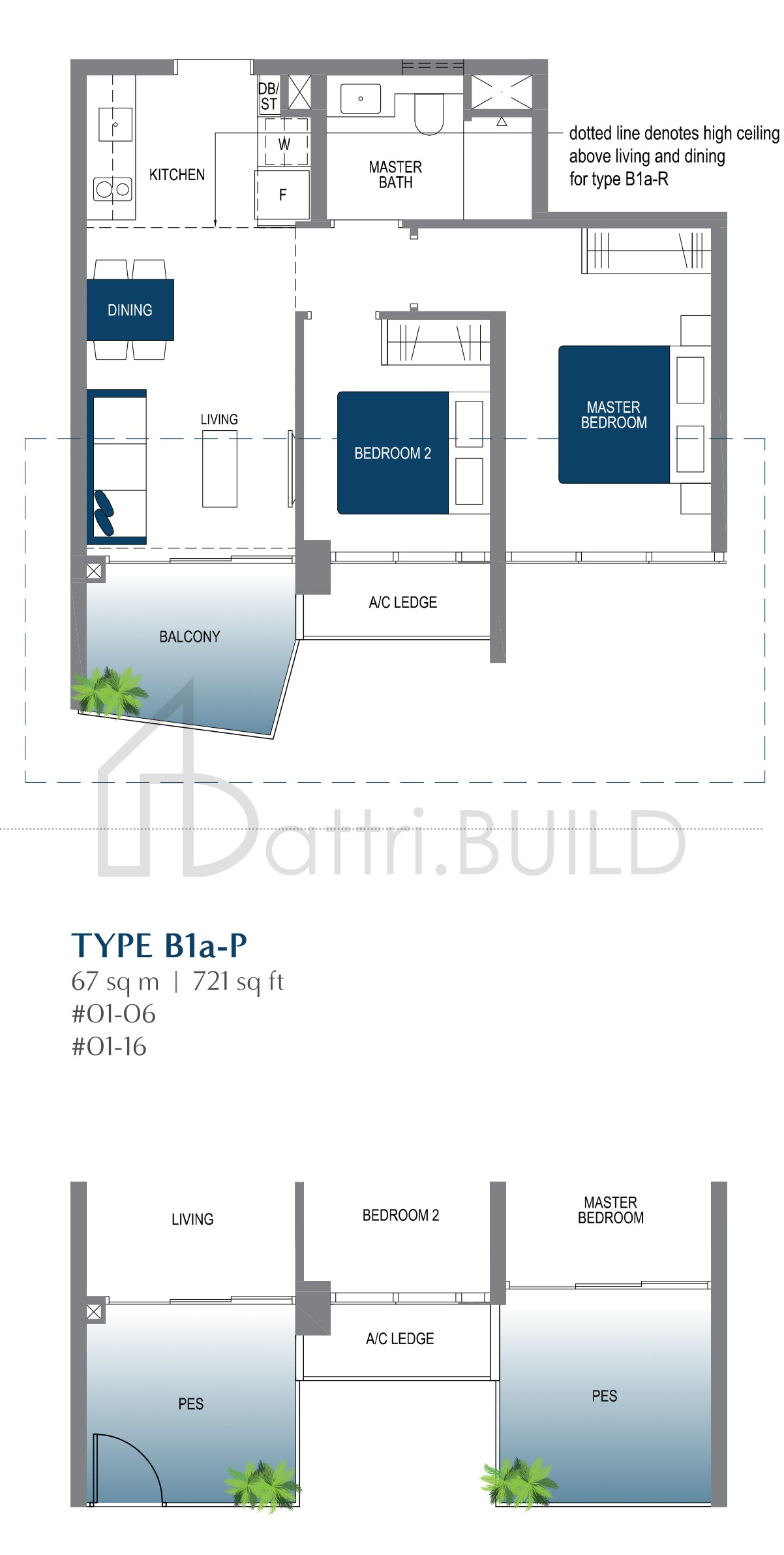 LAKE GRANDE B1a-P floorplan (watermarked)