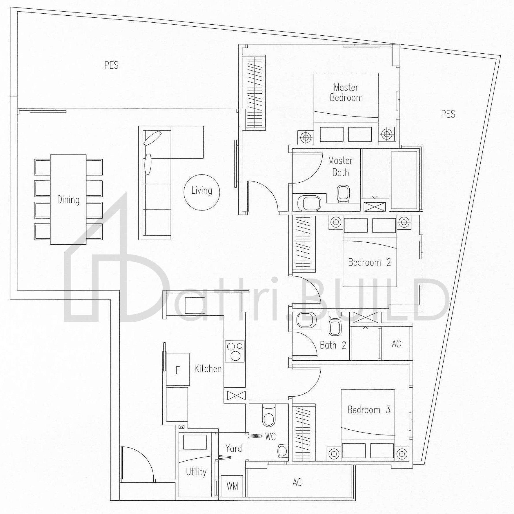 WATERSCAPE AT CAVENAGH C2-G floorplan (watermarked)