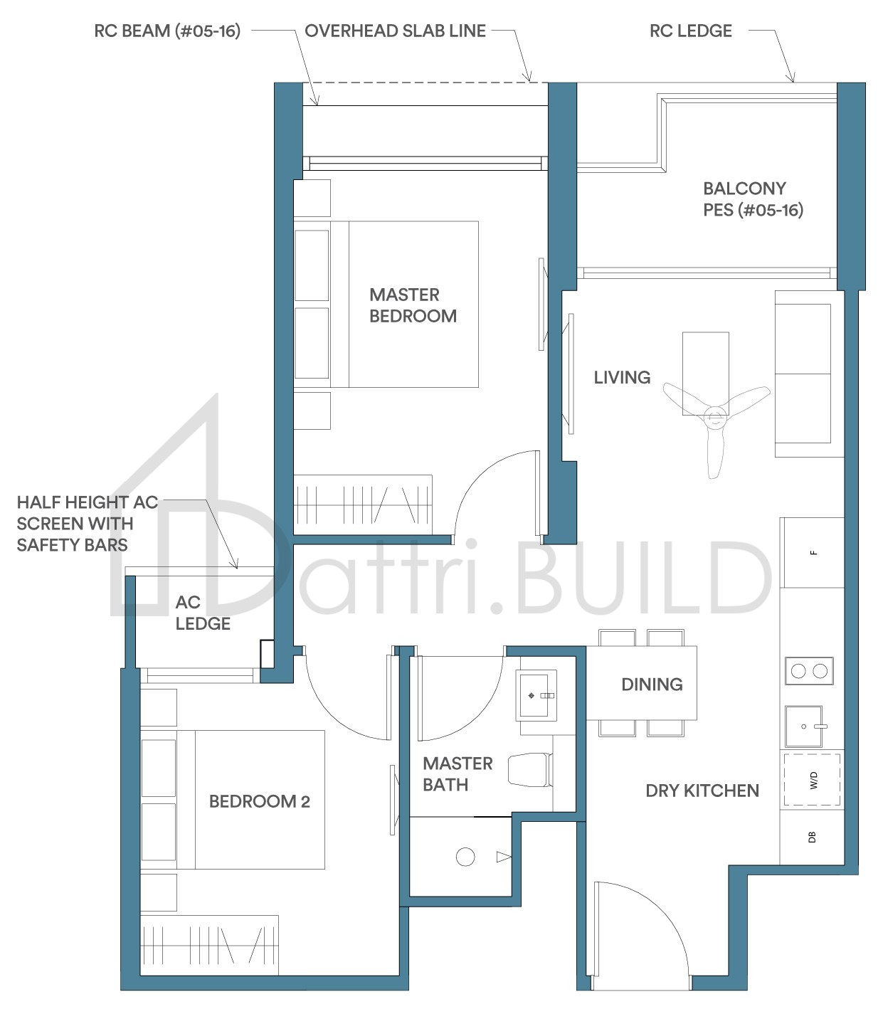 PARK PLACE RESIDENCES AT PLQ B1 floorplan (watermarked)