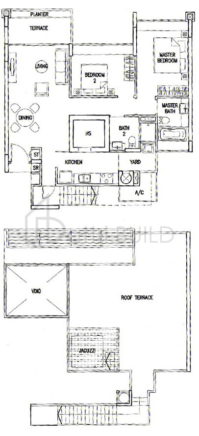 THE CALROSE TA3 floorplan (watermarked)