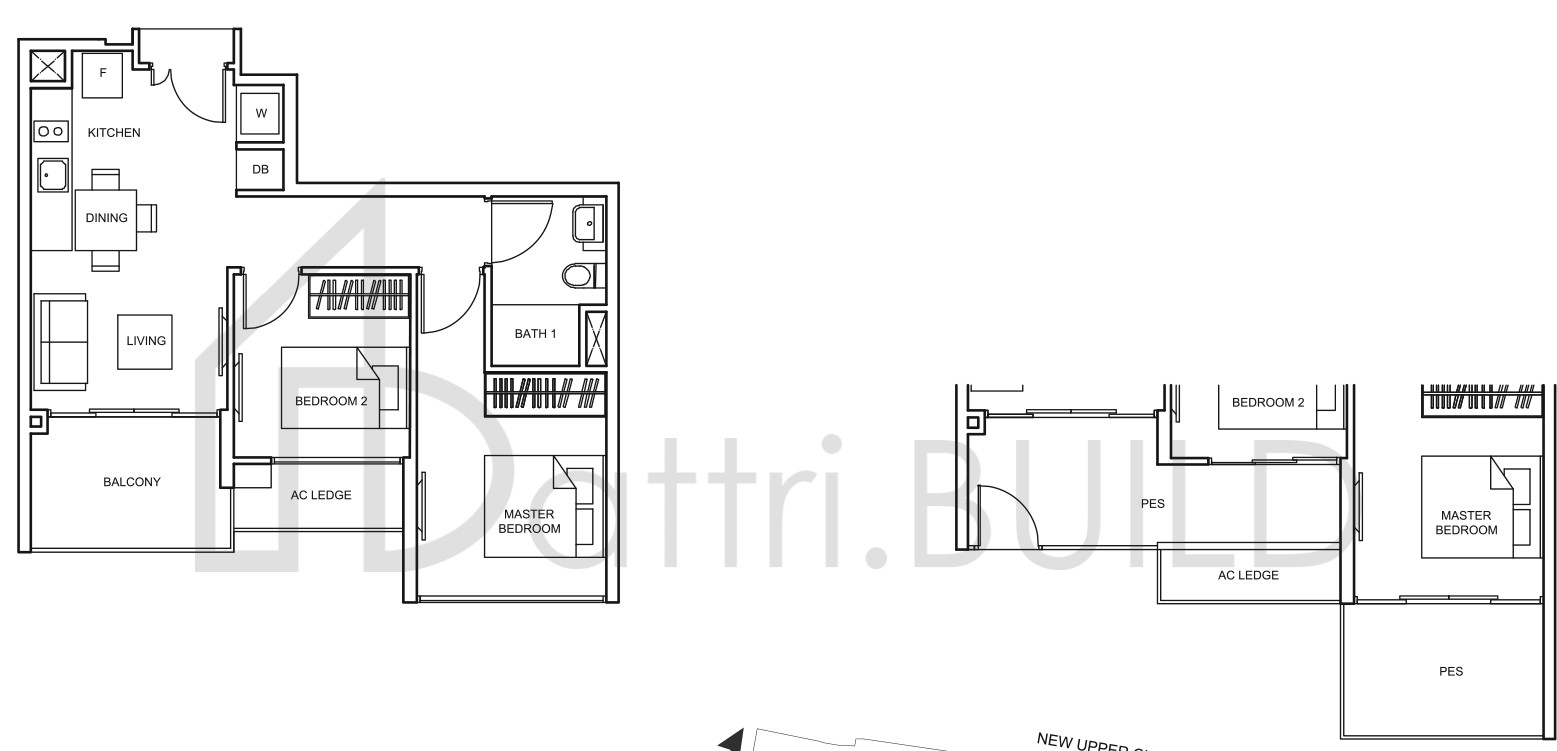 THE GLADES Bc2-P floorplan (watermarked)