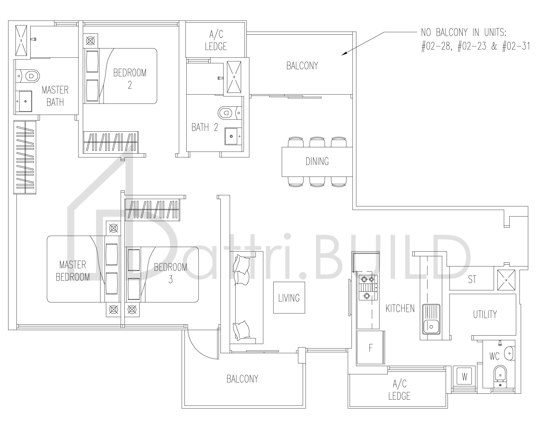 TWIN FOUNTAINS B4-VG floorplan (watermarked)