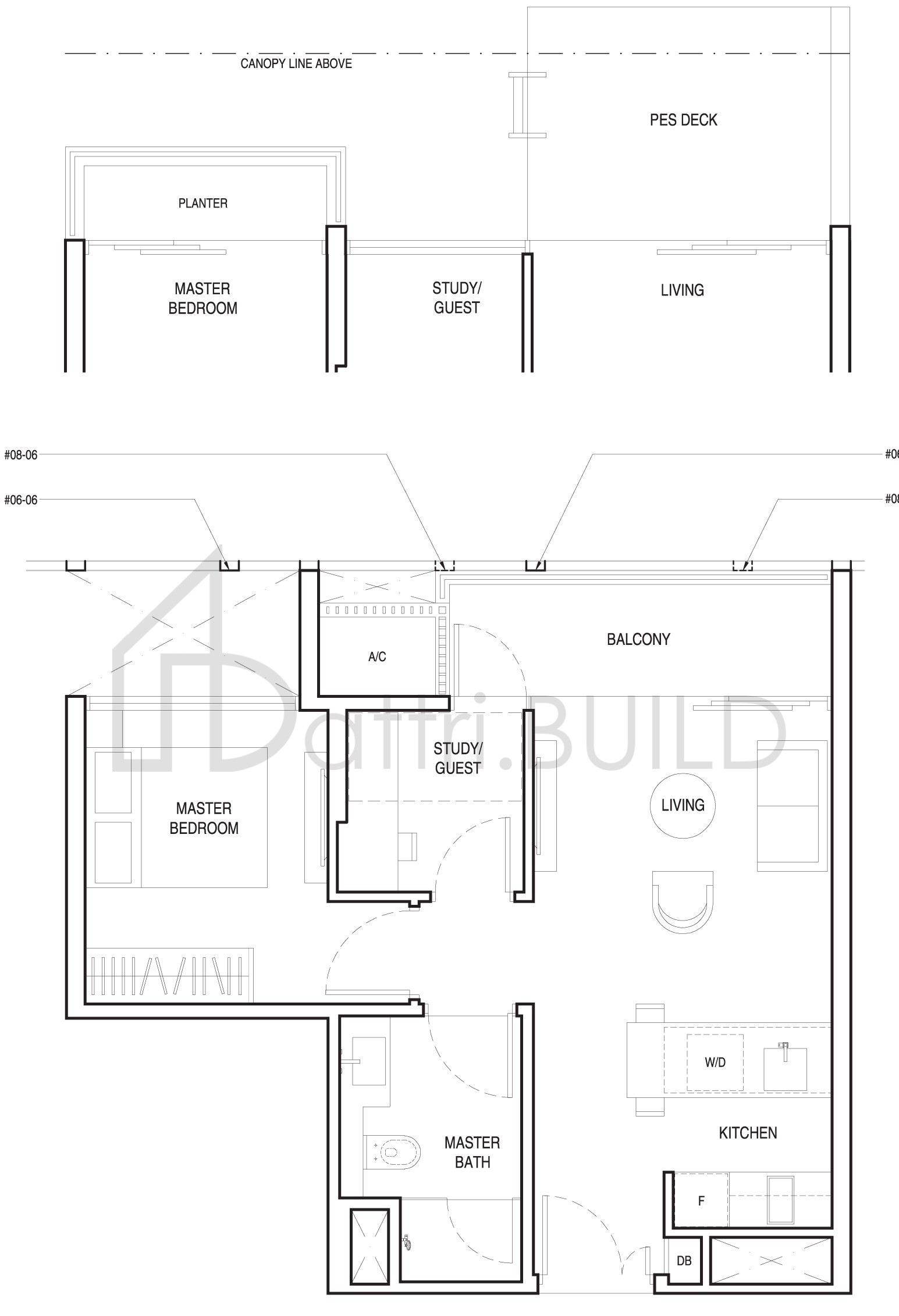 UP@ROBERTSON QUAY B1 (PES) floorplan (watermarked)