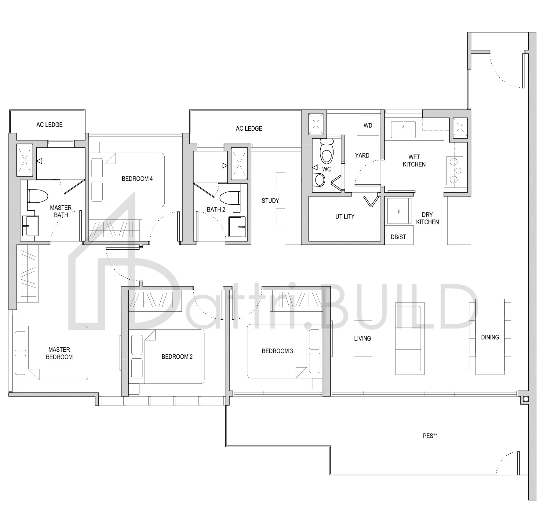 AFFINITY AT SERANGOON DS1(a)(PES) floorplan (watermarked)
