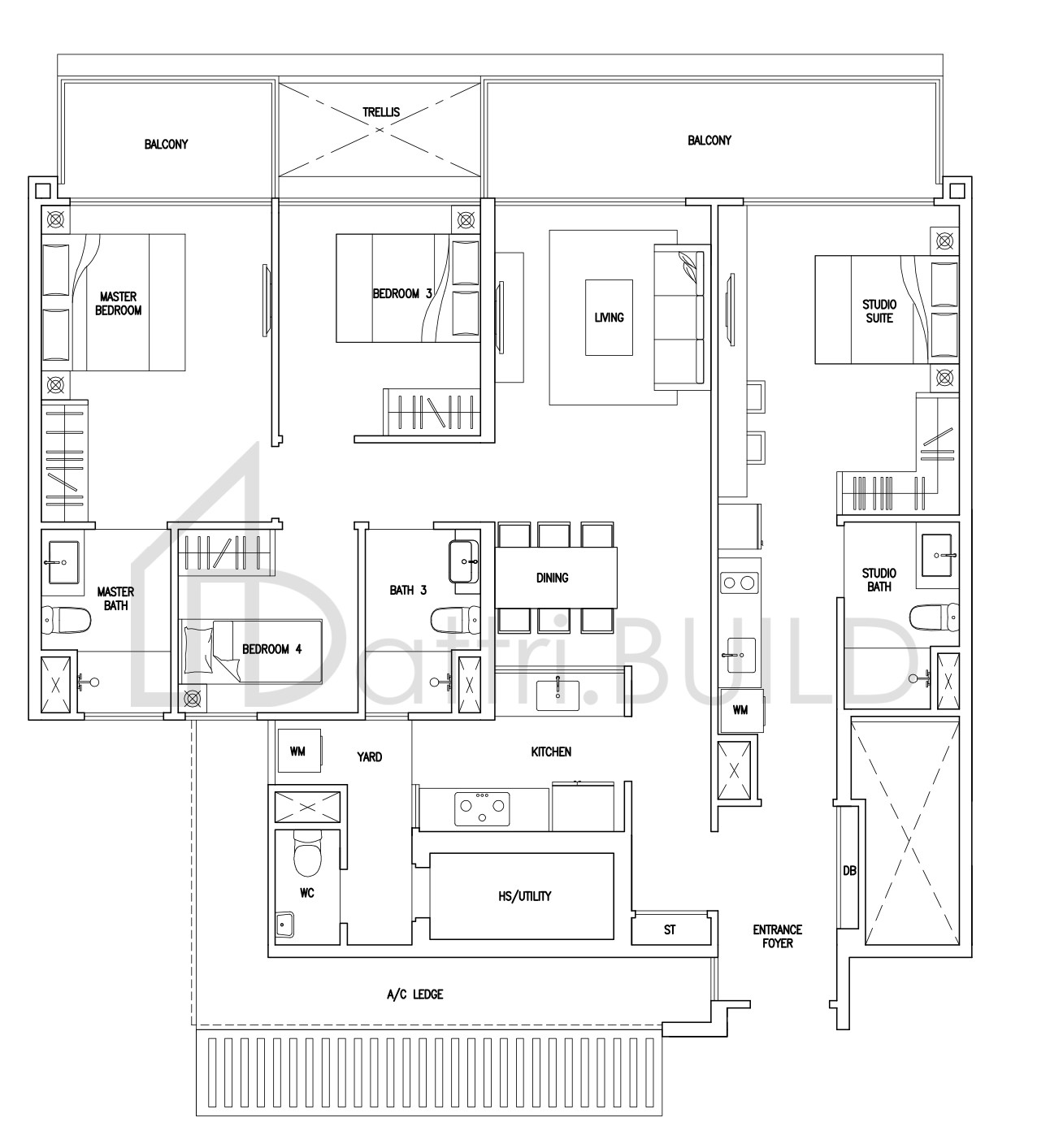 CITYLIFE@TAMPINES F3a floorplan (watermarked)