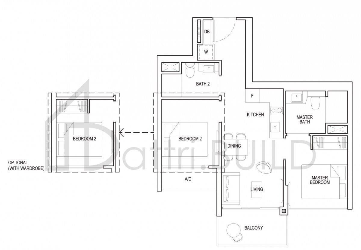 GRANDEUR PARK RESIDENCES 2d2 floorplan (watermarked)