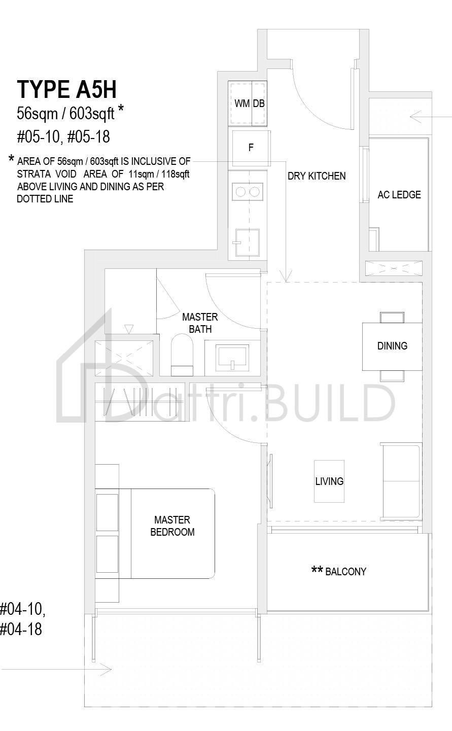 THE VERANDAH RESIDENCES A5H floorplan (watermarked)