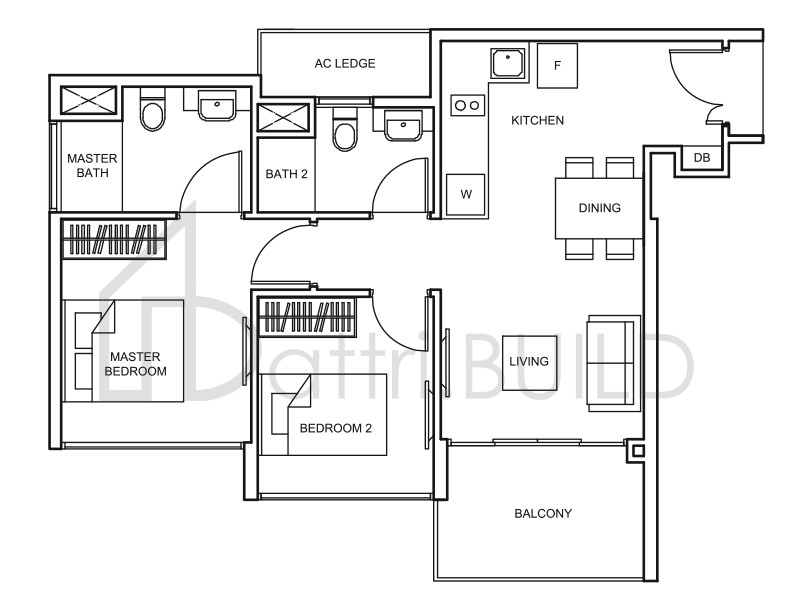 THE GLADES B5 floorplan (watermarked)