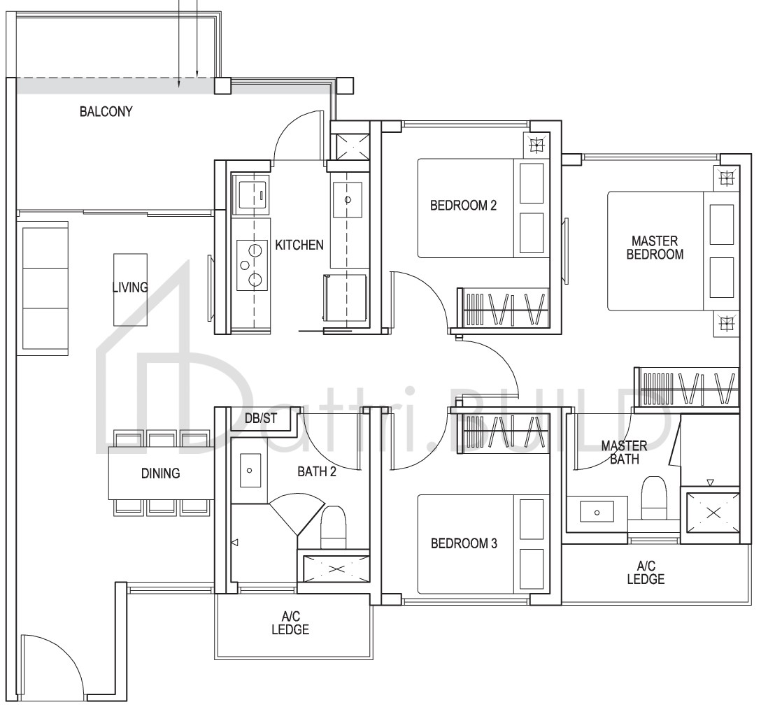 THE BROWNSTONE B2b floorplan (watermarked)