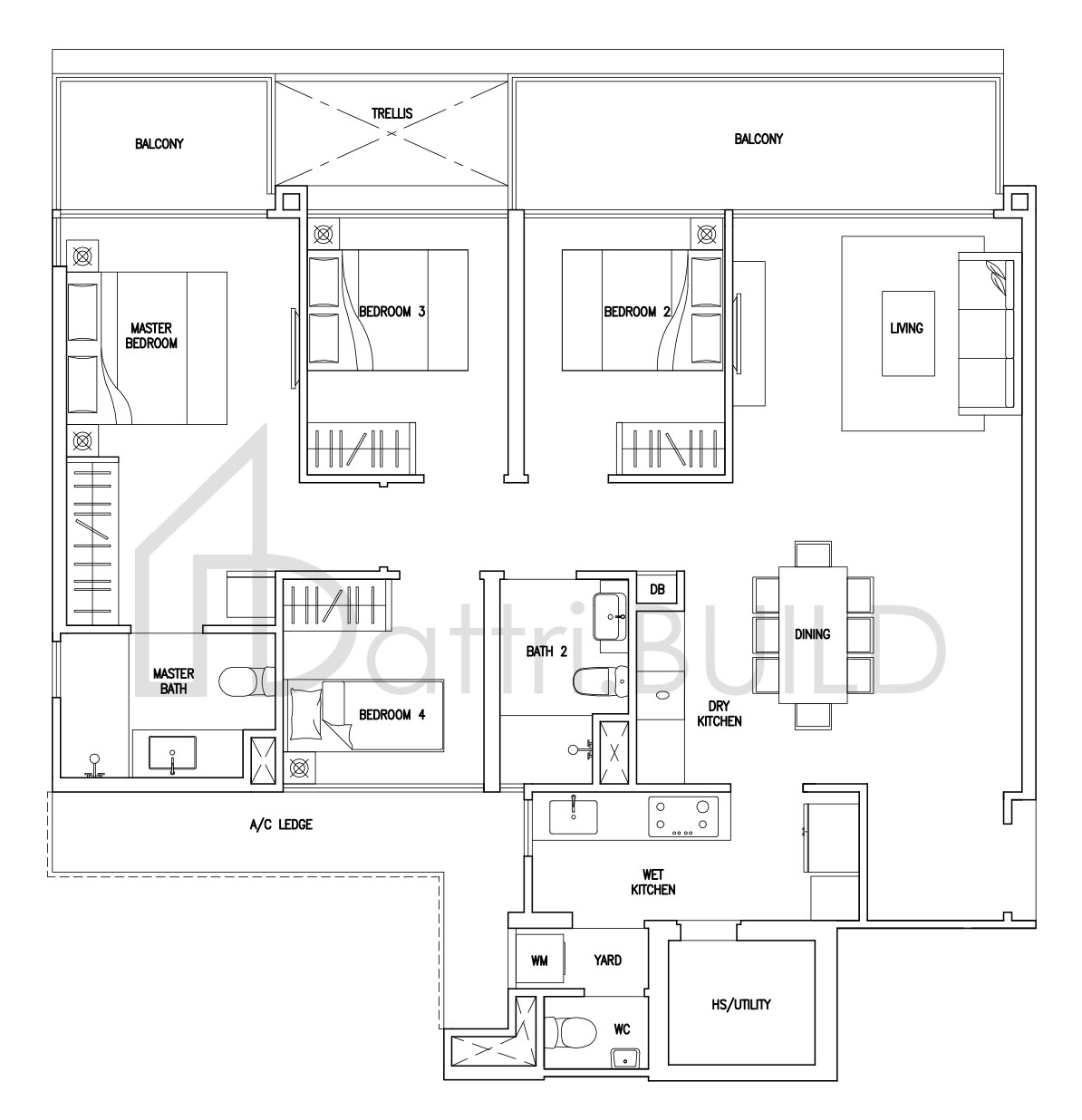 CITYLIFE@TAMPINES D2a floorplan (watermarked)