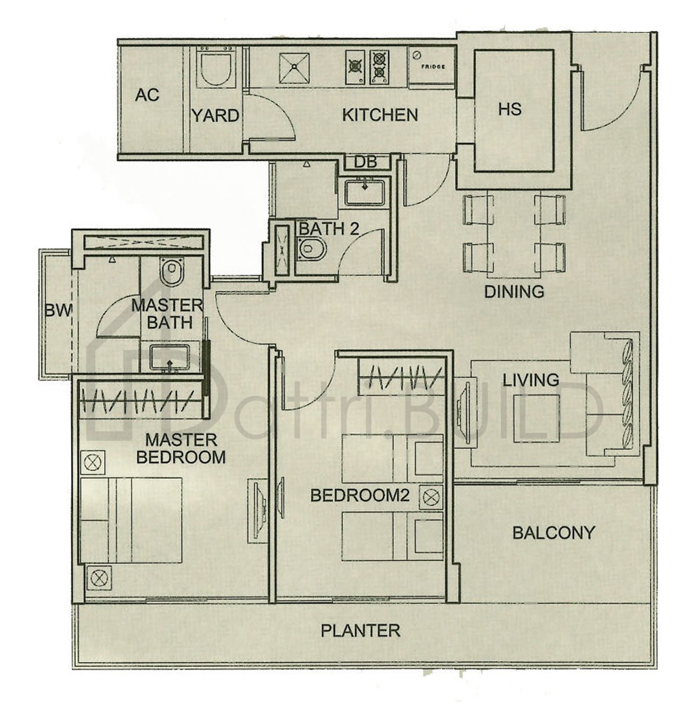 BLUWATERS 2 B floorplan (watermarked)